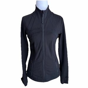 Lululemon Define Jacket Size 6 Black Full Zip Thumbhole Athleisure